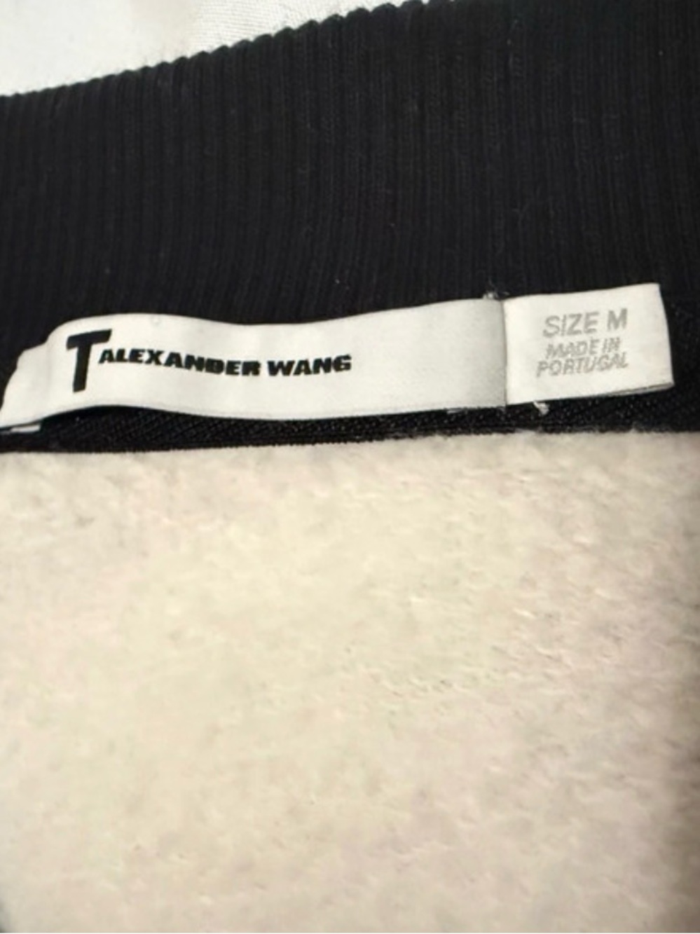 T Alexander Wang Women’s Black Zip-Front Bomber Sweater sz M🖤 - Picture 13 of 16